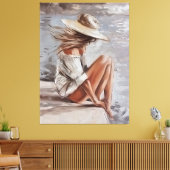 Momente mit Selbst Leinwanddruck (Insitu (Wohnzimmer))