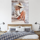 Momente mit Selbst Leinwanddruck (Insitu (Schlafzimmer))