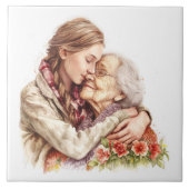 Momente Muttertag / Tag der Keramik Fliese (Vorderseite)