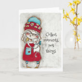 Momente sammeln - Freundschaftskarte (innen leer) Karte (Gelbe Blume)