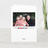 Momente sammeln, nicht Dinge Dankeskarte (Rückseite)