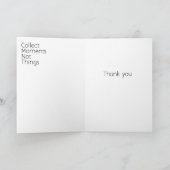 Momente sammeln, nicht Dinge Dankeskarte (Innenseite)