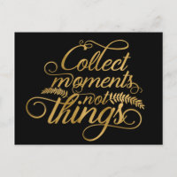 Momente sammeln, nicht Dinge