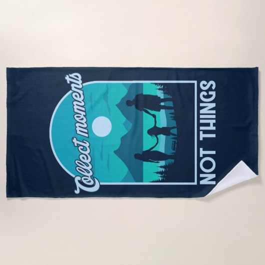 Momente sammeln strandtuch (Vorderseite)