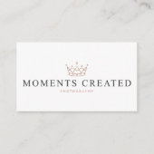 Momente schufen Fotografie Visitenkarte (Vorderseite)