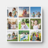 Momente Treasured: Anpassbare 9-FotoCollage Fotoplatte (Vorderseite)