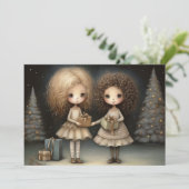 Momente und Lachen: Frohe Weihnachten (Stehend Vorderseite)