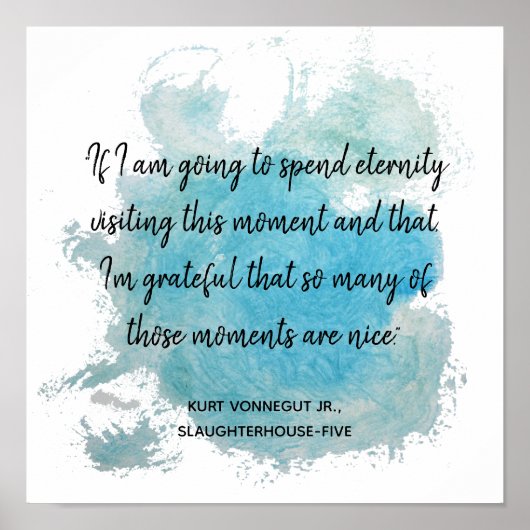 Momente Zittern Schlachthaus fünf Vonnegut Poster (Vorne)