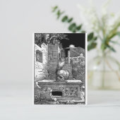 Momento Mori Vintage Postkarte (Stehend Vorderseite)