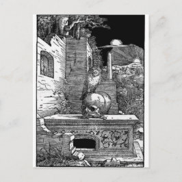 Momento Mori Vintage Postkarte