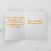 "Momentous Discovery" (Any) Joke Karte (Innenseite)