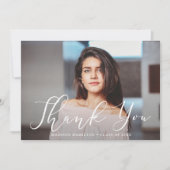 MOMENTOUS SCRIPT FOTO GRADUIERUNG DANKESKARTE (Vorderseite)