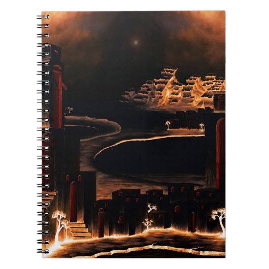 "Moments After" - geheimnisvolle kryptische Kunst. Notizblock (Vorderseite)