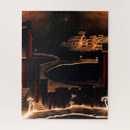 "Moments After" - geheimnisvolle kryptische Kunst. Puzzle