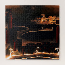 "Moments After" - geheimnisvolle kryptische Kunst. Puzzle