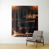 "Moments After" - geheimnisvolle kryptische Kunst. Wandteppich (Beispiel)