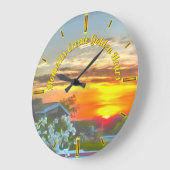 Moments Create Golden Hours 2295 Große Wanduhr (Winkel)