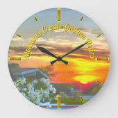 Moments Create Golden Hours 2295 Große Wanduhr (Vorderseite)