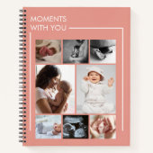 "Moments With You” notebook for mom Notizblock (Vorderseite)