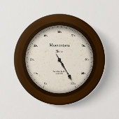 Momentum-Messer im Vintage-Stil Steampunk-Messgerä Button (Vorderseite)