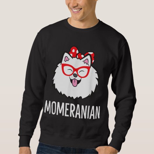Momeranian Funny Spitz Mama Niedlich Pommern Sweatshirt (Vorderseite)