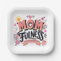 Momfulness achtsame Mutterschaft-Typografie