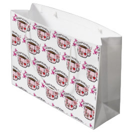 Momfulness-Blumentassendesign ohne Naht Große Geschenktüte