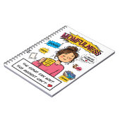 Momfulness-Comic-Zitat für achtsame Mütter Kunst Notizblock (Linke Seite)