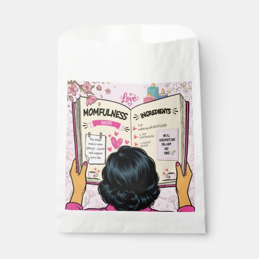 Momfulness-Kochbuch Niedliche Comic-Kunst Geschenktütchen (Vorderseite)