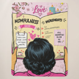 Momfulness-Kochbuch Niedliche Comic-Kunst Sherpadecke