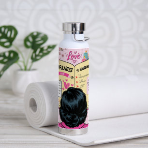 Momfulness-Kochbuch Niedliche Comic-Kunst Trinkflasche