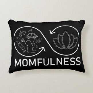 Momfulness Lotus Infinity Baby Chaos Linienkunst Dekokissen