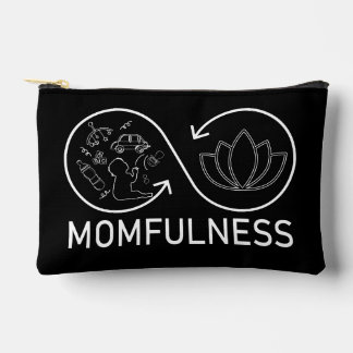 Momfulness Lotus Infinity Baby Chaos Linienkunst Zubehörtasche