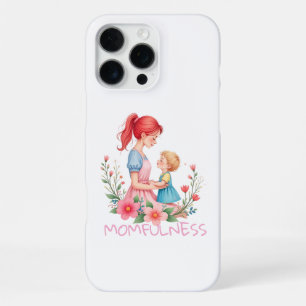 Momfulness-Wasserfarbe-Mutter-und-Kind-Kunst iPhone 16 Pro Max Hülle