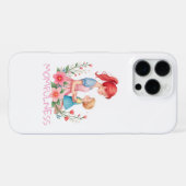 Momfulness-Wasserfarbe-Mutter-und-Kind-Kunst iPhone Hülle (Rückseite (Horizontal))
