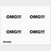 MOMG!! OVALER AUFKLEBER (Blatt)