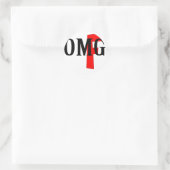 Momg Runder Aufkleber (Tasche)