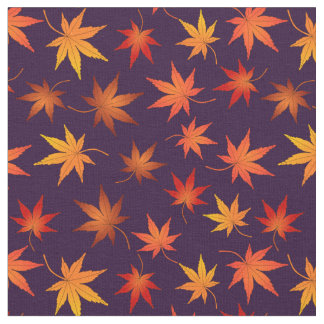 Momiji Pattern - Japanisches Ahornblatt im Herbst Stoff