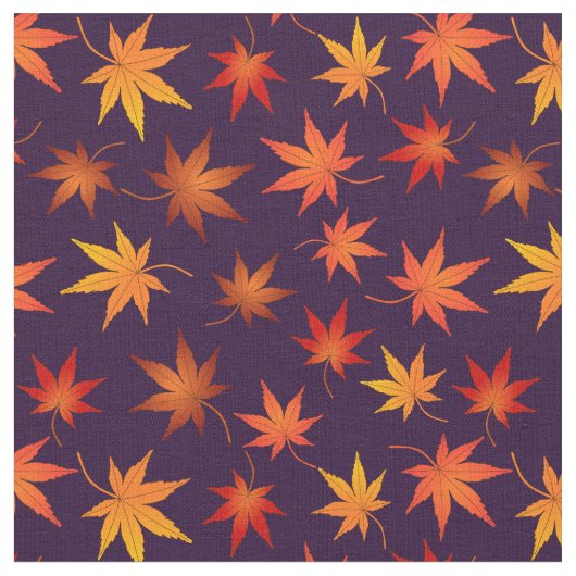 Momiji Pattern - Japanisches Ahornblatt im Herbst Stoff (Nahaufnahme)