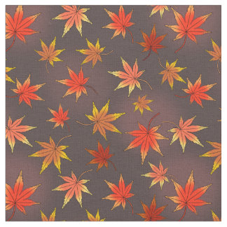 Momiji Pattern - Japanisches Ahornblatt im Herbst Stoff