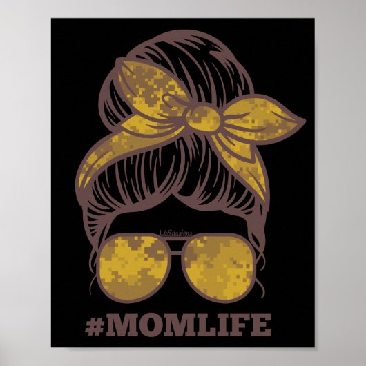 #MOMLIFE lustige Geschenkidee für Mutter Poster (Vorne)