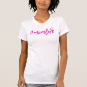 #MOMLIFE minimale Skriptangesagte Arbeit Zitat pin T-Shirt (Vorderseite)