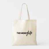#MomLife | Moderne Mutterschaft Skript Design Tragetasche (Rückseite)