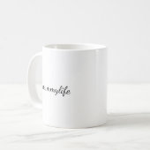 #MomLife Mutterliebe Skript Muttertag Design Kaffeetasse (Vorderseite Links)