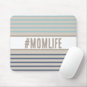 Momlife türkis blau und beige mousepad (Mit Mouse)