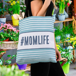 Momlife türkis und weiß tasche