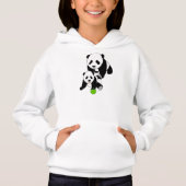 Momma and Baby Panda Hoodie (Vorderseite)