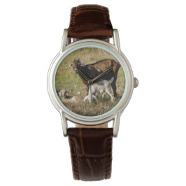 Momma & Baby Goats wählen Sie bei der Bestellung I Armbanduhr