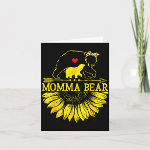 Momma Bär Muttertag Sonnenblumen Familie  Karte