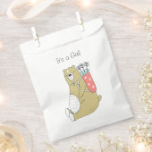 Momma Bear | Es ist ein Mädchen | Gift Favor Bag Geschenktütchen (Ausgeschnitten)